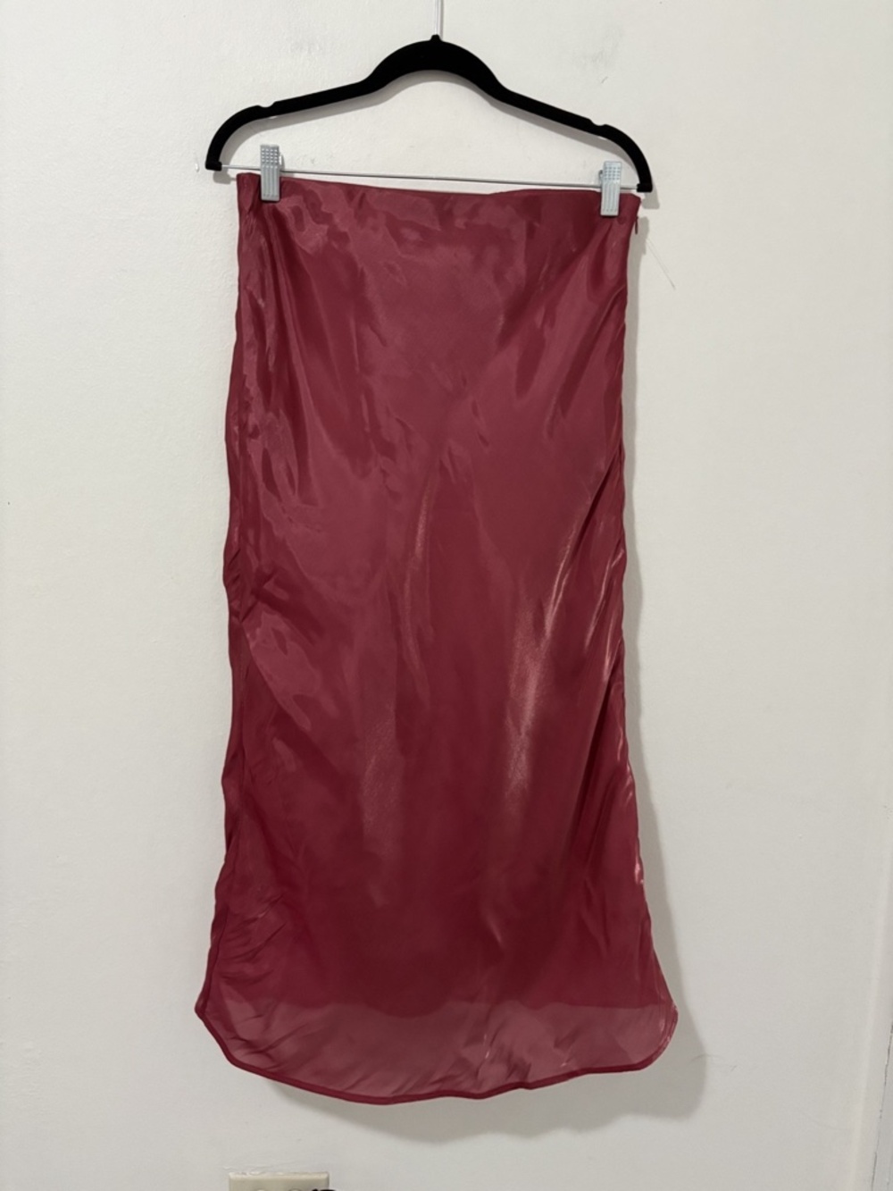 Anthropologie Sheer Midi Skirt Size M Satin Chiffon Layered Boho Romantic - Picture 4 of 6